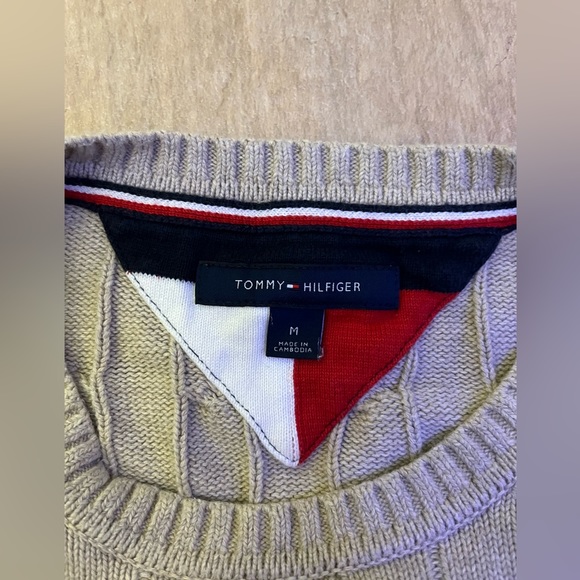 Beige knit Tommy Hilfiger sweater - Picture 3 of 3